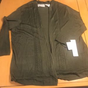 Lightweight knit cardigan sweater